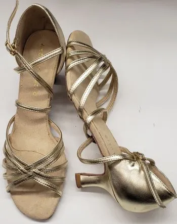 2" Susie -- Women's Latin Ballroom Sandal -- Gold