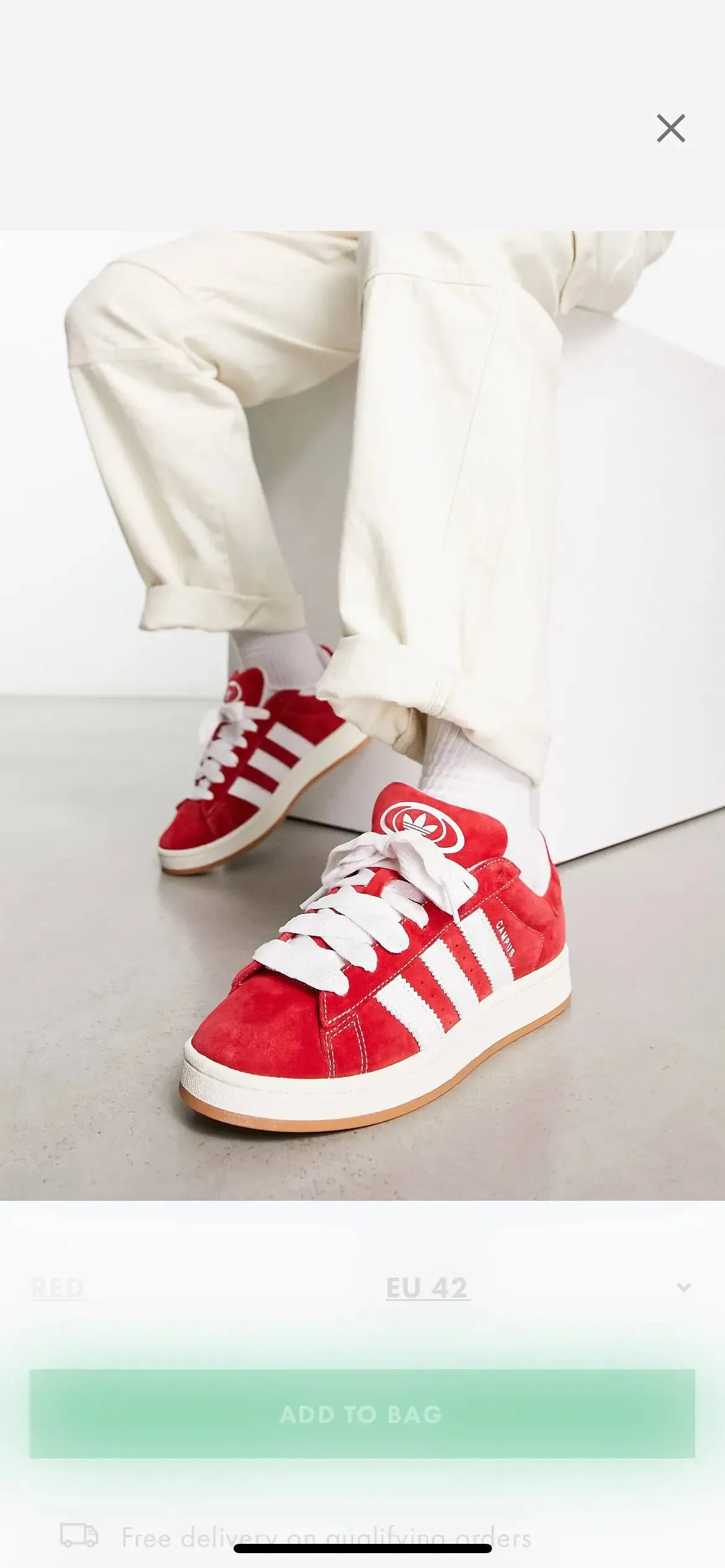 Adidas Campus 00s Better Scarlet Cloud White