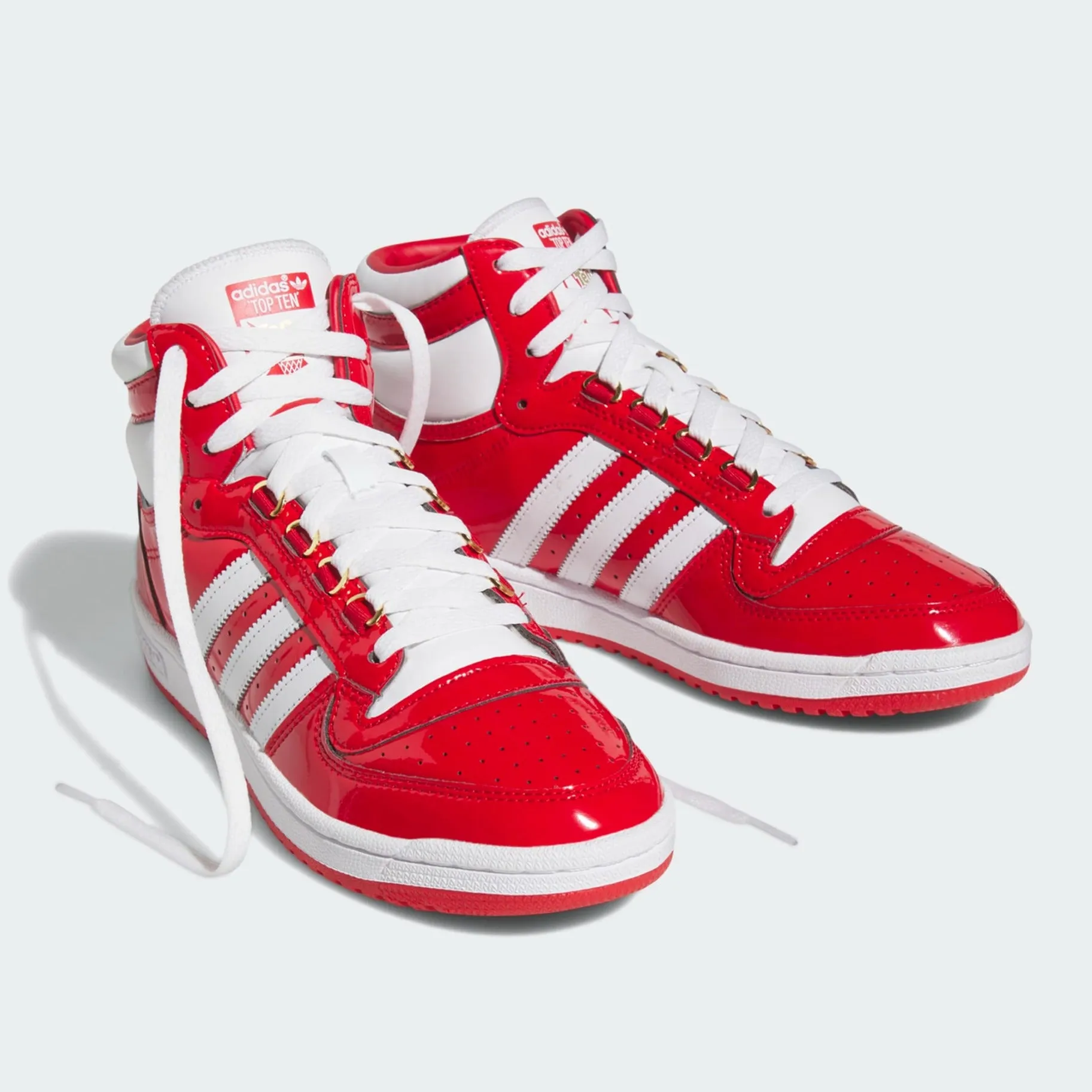 Adidas Top Ten Patent Leather Red White