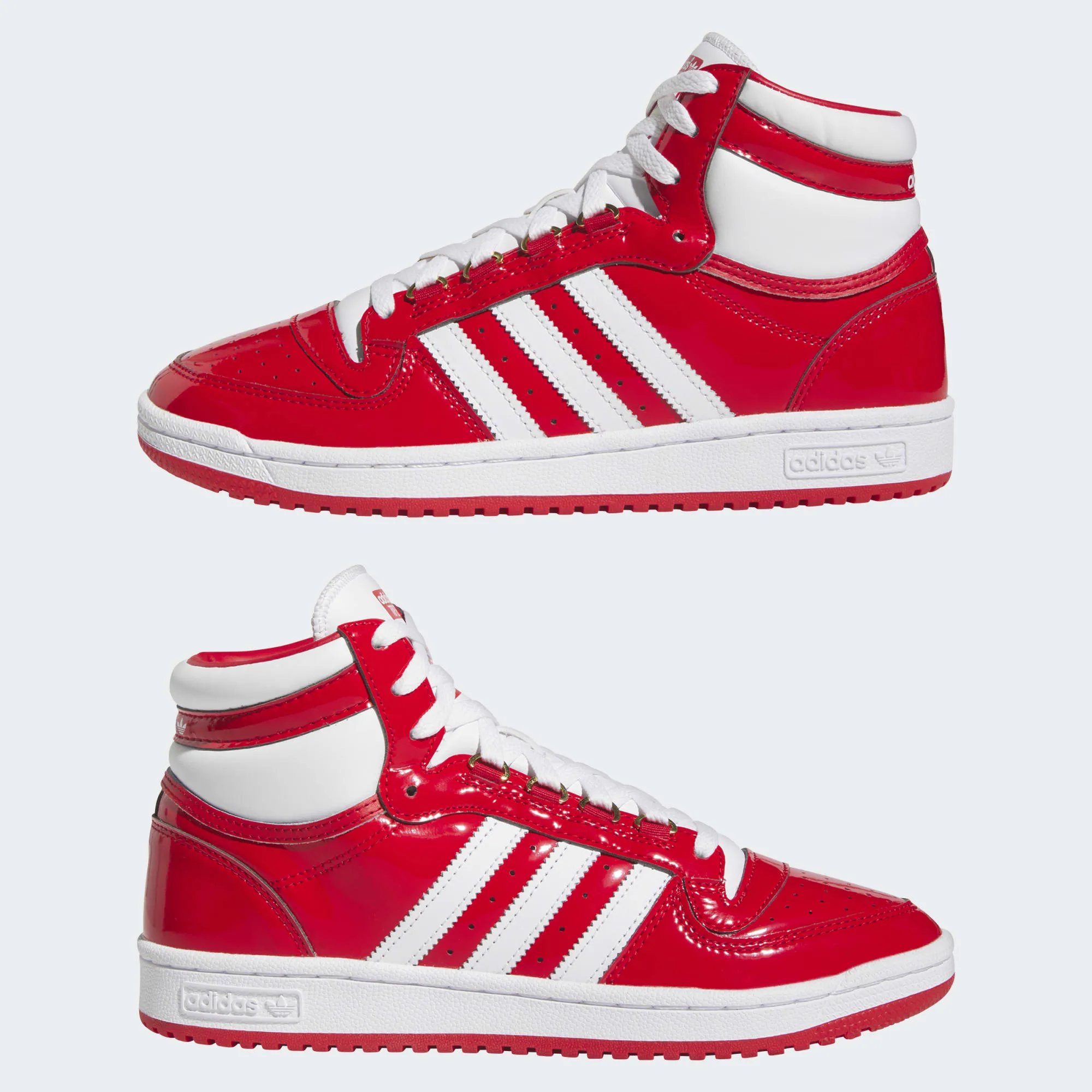 Adidas Top Ten Patent Leather Red White