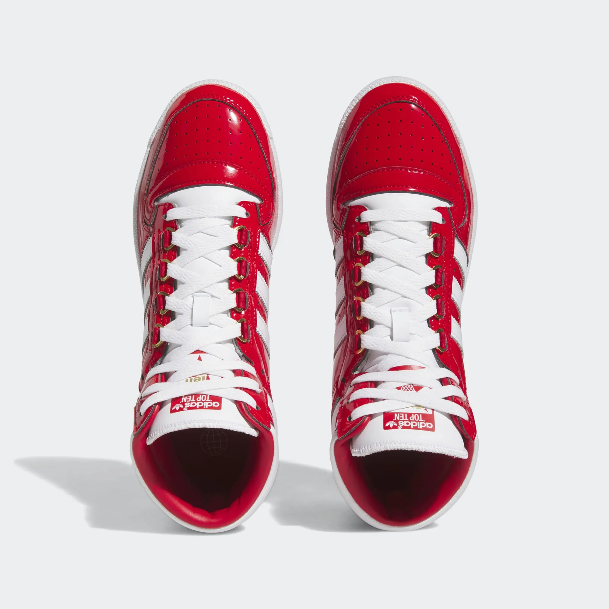 Adidas Top Ten Patent Leather Red White