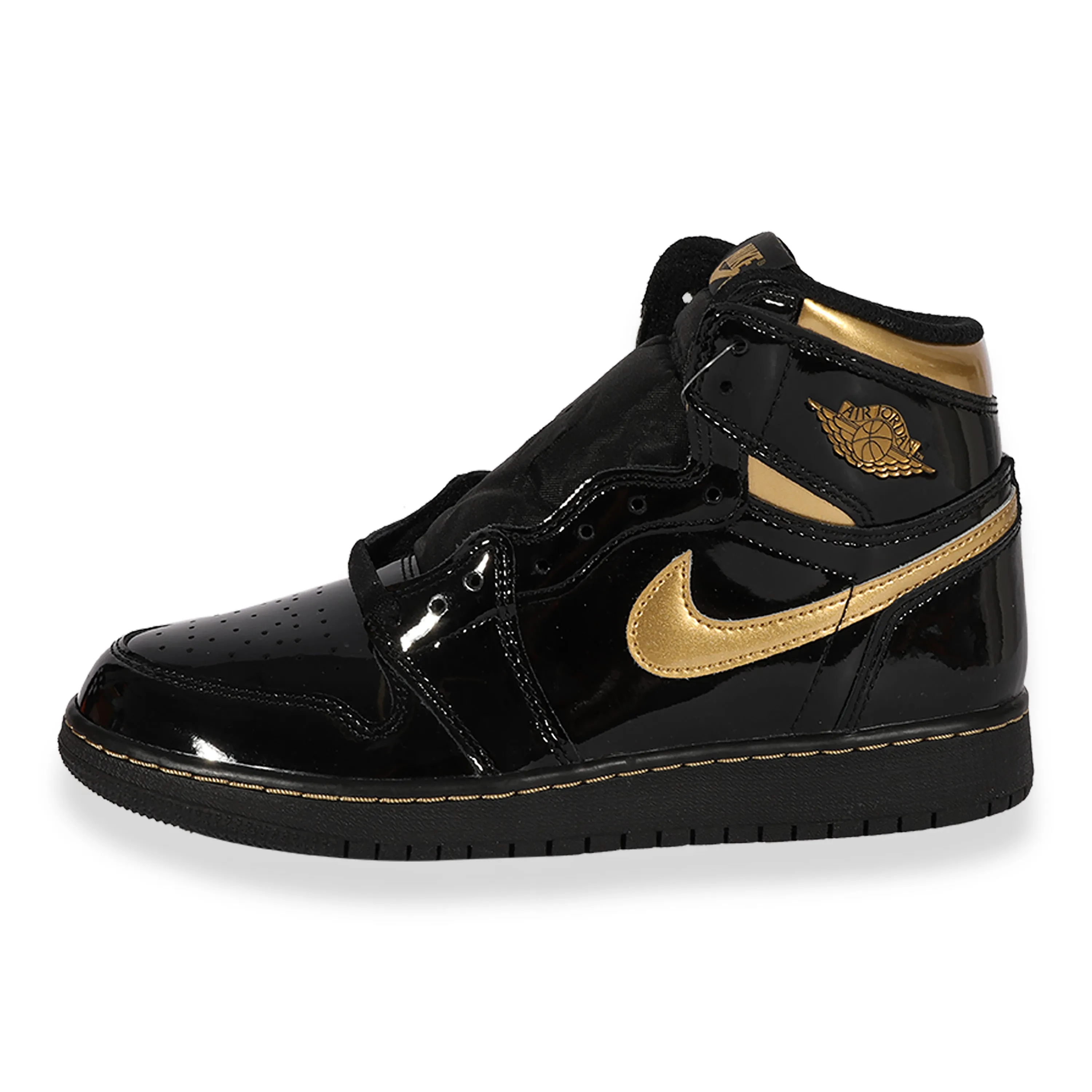 Air Jordan 1 Retro High OG GS Black Metallic Gold