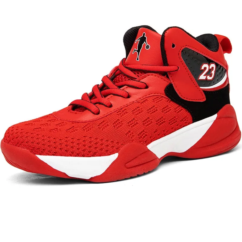 Boys Girls Basketball Shoes Brand Kids Sneakers High Quality Breathable Non-slip Sport Trainer Shoes