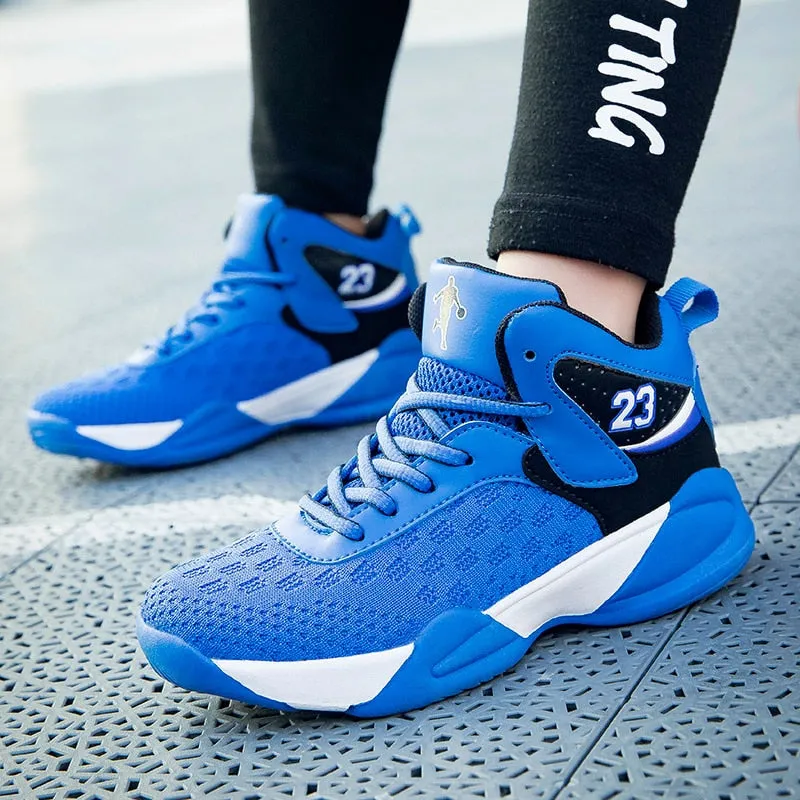 Boys Girls Basketball Shoes Brand Kids Sneakers High Quality Breathable Non-slip Sport Trainer Shoes