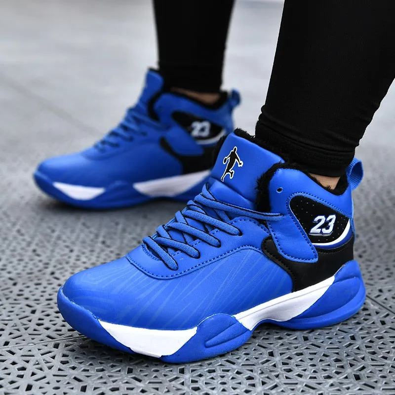 Boys Girls Basketball Shoes Brand Kids Sneakers High Quality Breathable Non-slip Sport Trainer Shoes