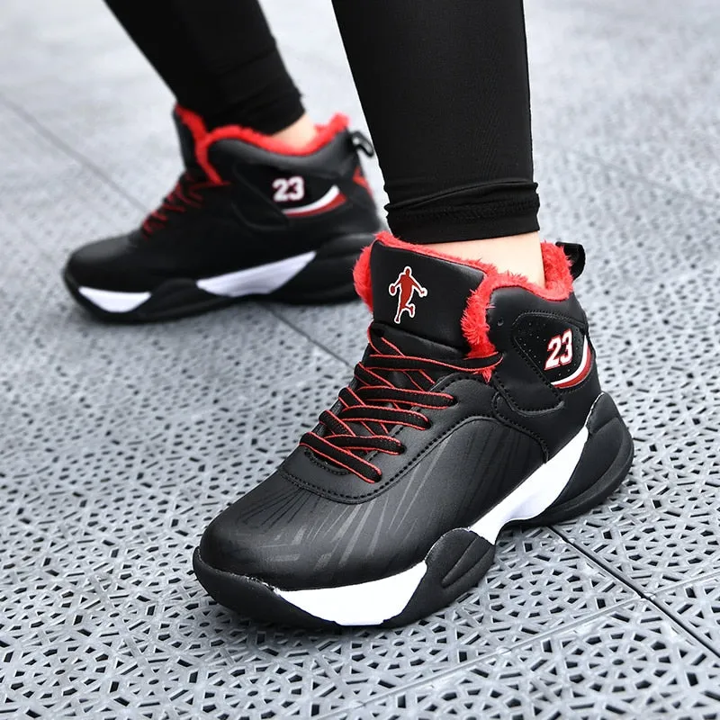 Boys Girls Basketball Shoes Brand Kids Sneakers High Quality Breathable Non-slip Sport Trainer Shoes