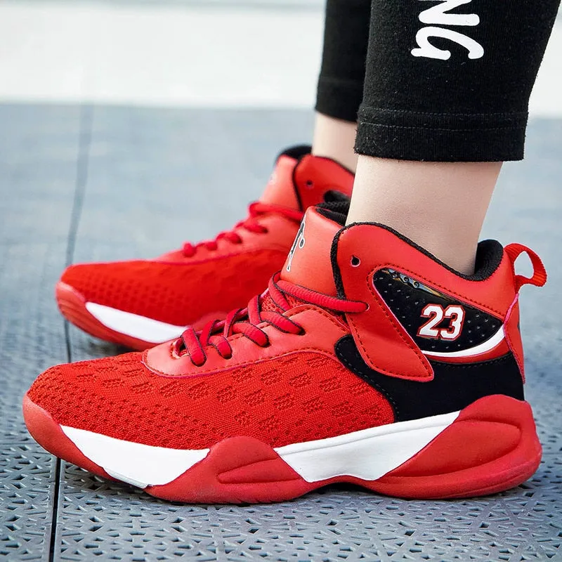 Boys Girls Basketball Shoes Brand Kids Sneakers High Quality Breathable Non-slip Sport Trainer Shoes