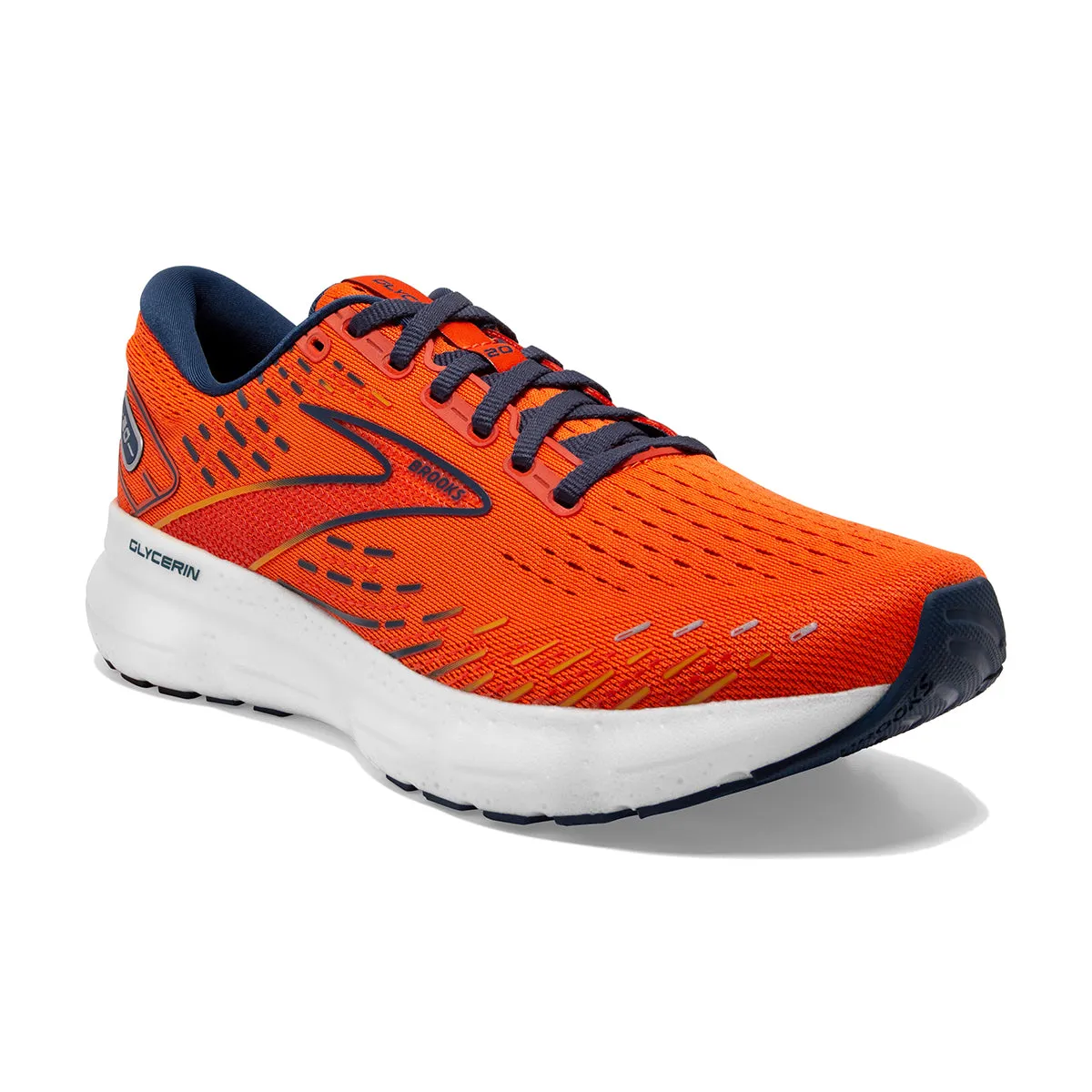 Brooks Glycerin 20 (Mens) - Orange/Titan/Flame