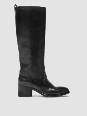 DENNER 116 - Black Leather Zip Boots