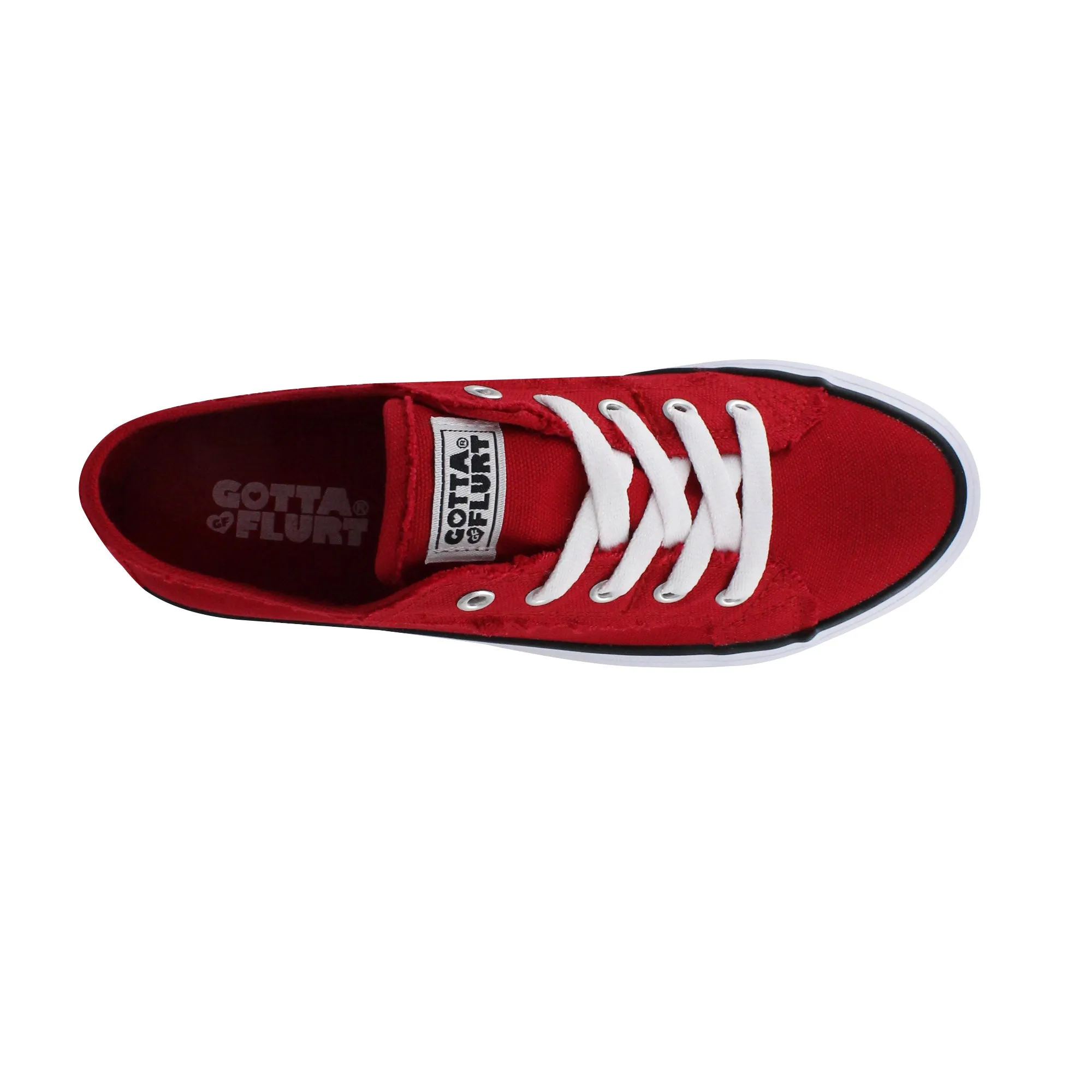 Gotta Flurt Women's Classic II Red Canvas Low-Top Sneaker