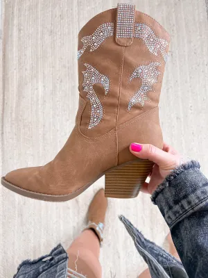 Headliner Rhinestone Cowboy Booties