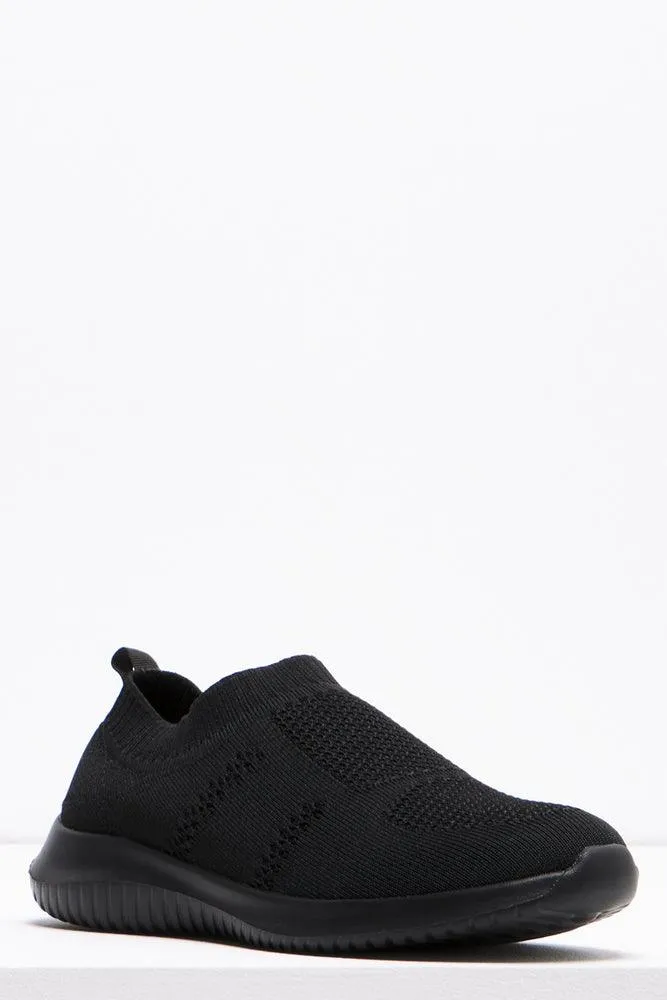 Knitted Trainer Black