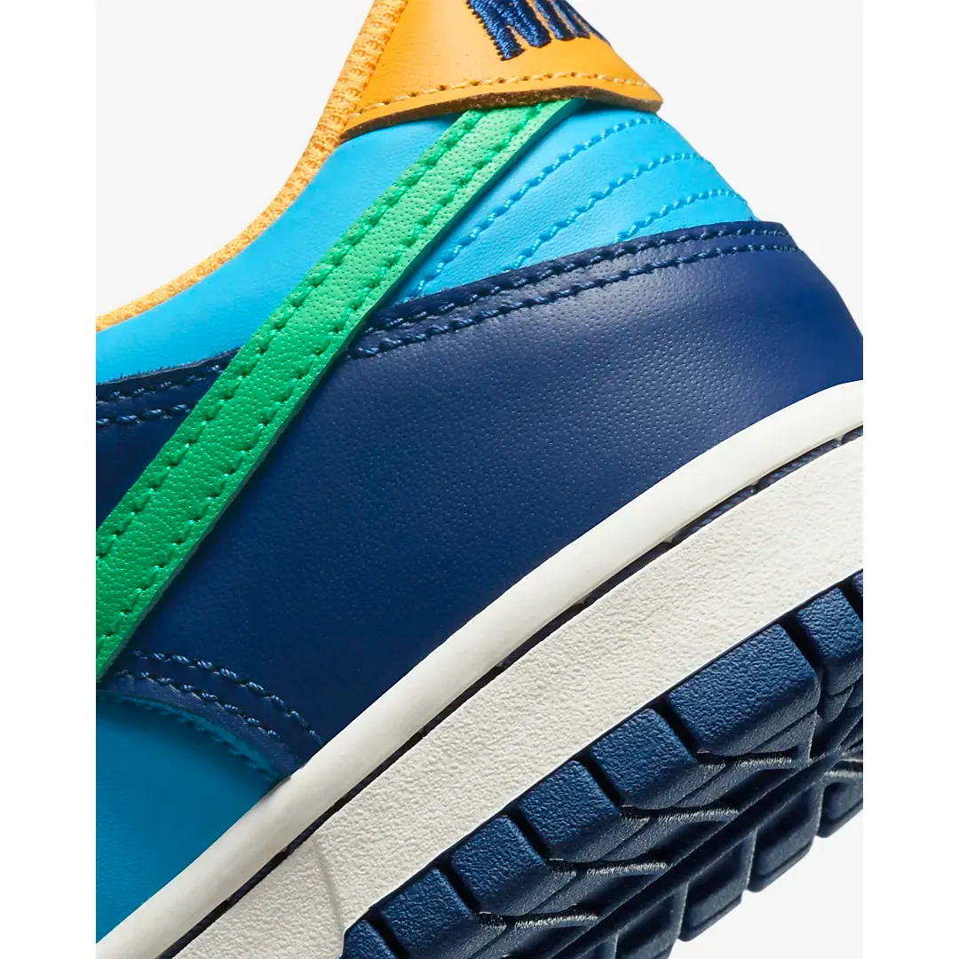 Nike Kid's Dunk Low Shoes - Baltic Blue / Deep Royal / Laser Orange / Electric Algae