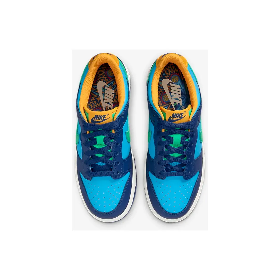 Nike Kid's Dunk Low Shoes - Baltic Blue / Deep Royal / Laser Orange / Electric Algae