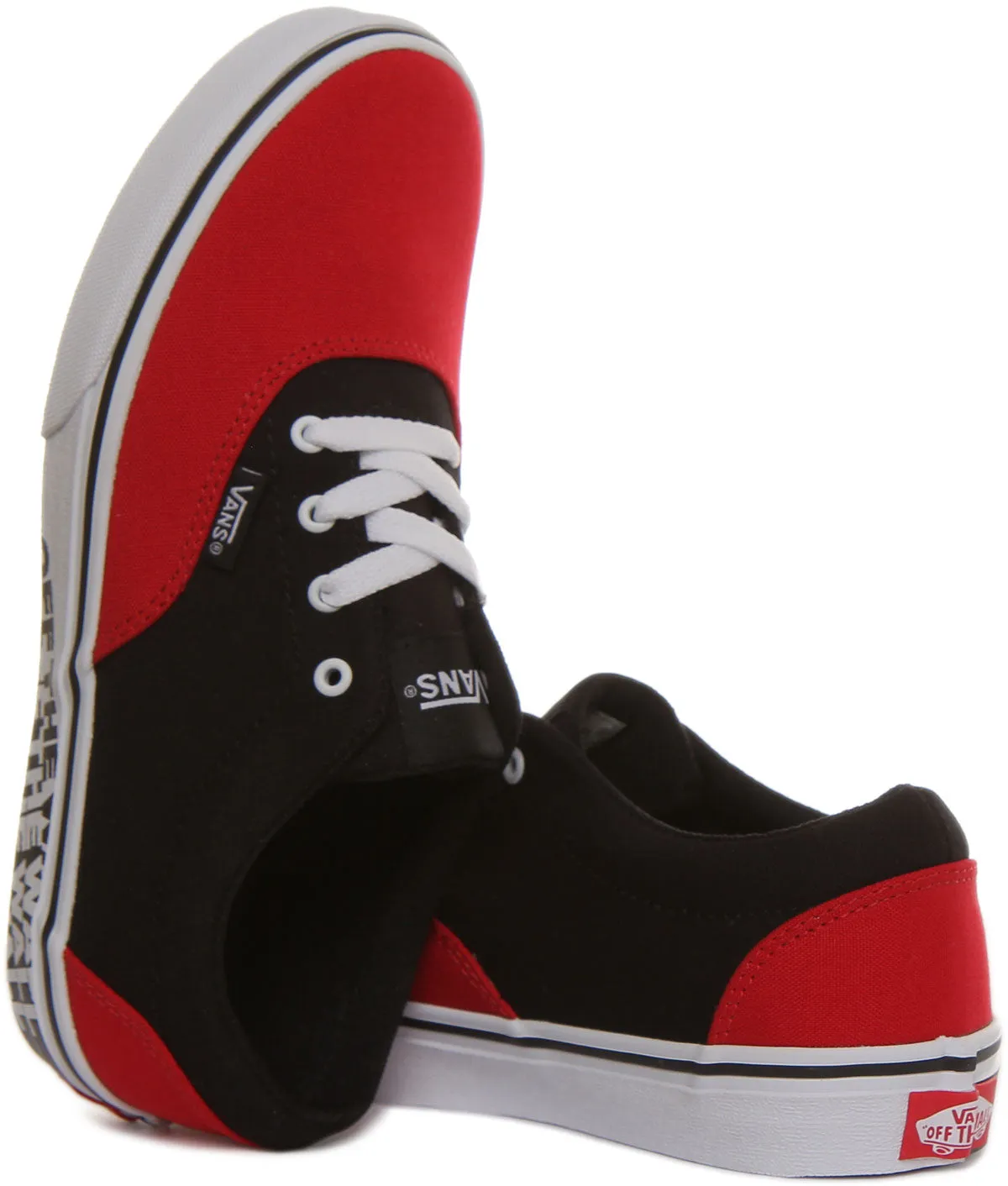 Vans Doheny In Red Black For Juniors